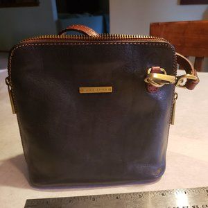 Mini Black leather Crossbody Bag